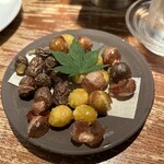 どんまい - 銀杏とむかごの素揚げ