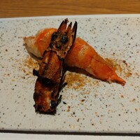 名駅 鮨 天野 - 旬の炙り_車海老