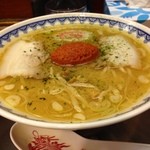 龍上海 - 赤湯からみそラーメン！  このからみそがイイのです。食後はブレスケアですよ☆ 
