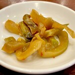 湖南人家 - 20241115ランチお新香（ザーサイ）