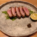 小料理 口箸 - 鴨のロースト トリュフ塩を添えて
