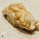 すしやのたい悟 - ホッキ貝　潮の満ち引き、勝った貝。