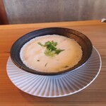 さじこよみ - 浅利と百合根、鱈の茶碗蒸し