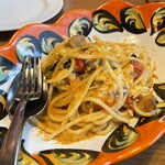 ピッツェリア トラットリア ダ オカピート - 白子と天然真鯛、からすみのアーリオオーリオ