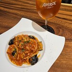 Bar SOLT minami - 茄子とベーコンのトマトソースパスタ