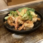 鉄板食堂BARREL - ガーリックシュリンプ