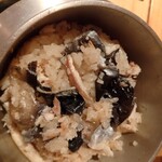 蛍雪の宿 尚文 - 岩魚の釜飯