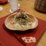 やど紫苑亭 - 蒸しガニの甲羅