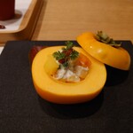 やど紫苑亭 - 柿の白和え