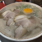 博多だるま - 月見ラーメン