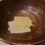 やど紫苑亭 - カニ鍋④　餅のしゃぶしゃぶ