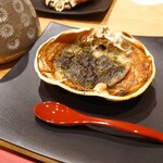 やど紫苑亭 - 焼きガニの甲羅