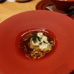 やど紫苑亭 - 料理長サービスのれんこん饅頭