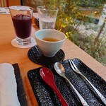 やど紫苑亭 - 朝食のブルーベリージュース
