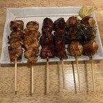 吉鳥 - 焼き鳥（もも・きも・うずらベーコン）
