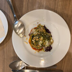 CALAMARI - 真鱈白子とトレビスの香草バター焼き