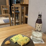 三重テラス - あおさの出汁巻きとイセシマハイボール
                                