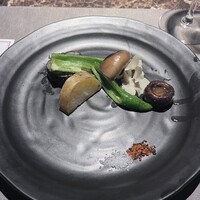 鉄板焼料理 美安 横浜 - 野菜の鉄板焼