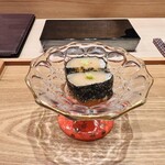 奥 - 帆立の磯辺揚げ