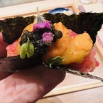 奥 - トロたくと雲丹とキャビアと海苔