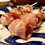 すし酒場 魚あるき - 「うずらベーコン串（税込￥240）×2」
