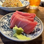 飯・酒場 コマメヤ - ⚫︎千葉銚子 生メバチマグロ刺身  400円
