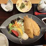 柚子の香 - 天然アジフライ御膳