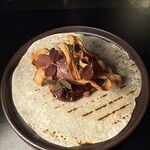 Alternative - 2皿目鳥取県次郎鹿のタコス。