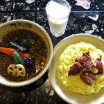 てら家 - ジンジャーちきんスープカレーのアップ