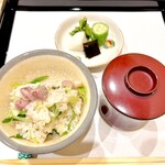 馬車道 大かわ - じんわりとご飯の熱で火が入っていきます^ ^