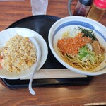 イーアンドエム - 料理写真:油そばセット800円