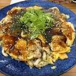 CAFE Ojacco - お好み焼き普通サイズ＋野菜W（うどん）