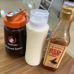 CAFE Ojacco - ソースはもちろん本場オタフクソース、ヘラもオタフクでした