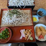 あぜみちレストハウス - そば定食 1000円