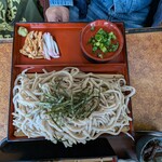 あぜみちレストハウス - ざるそば大盛り