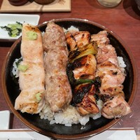 伊勢廣 京橋本店 - ささみ、団子、もも肉、皮身の4種
                    