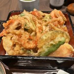 大衆割烹樋口 - 芝海老かき揚げ天重