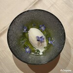 プチレストラン ブーケ・ド・フランス - キウイソースで味わうヴァニラグラース