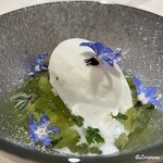 プチレストラン ブーケ・ド・フランス - キウイソースで味わうヴァニラグラース