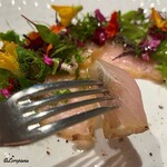 プチレストラン ブーケ・ド・フランス - 薫香を纏った黒梶木の生ハム仕立て