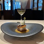 プチレストラン ブーケ・ド・フランス - Vidal Fleury Crozes-Hermitage Blancと雉羽太と冬菇椎茸のポワレ