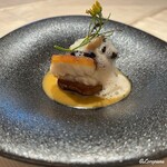 プチレストラン ブーケ・ド・フランス - 雉羽太と冬菇椎茸のポワレ ペルノソースと浅蜊のフュメのエキューム