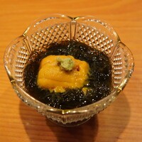日本料理 たかむら - ◆秋田県産黒モズク、雲丹