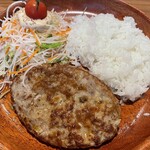 びっくりドンキー - レギュラーバーグディッシュランチ(みそ汁付)M