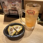 どて金  - からし蓮根とグレープフルーツサワー