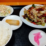 興福順 - 料理写真:ランチ「回鍋肉セット」全景