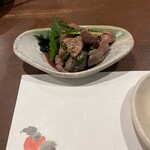 まえだ家 - 鶏肝ニラ醤油づけ