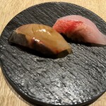 鮨 あまと - 金目鯛と青背