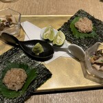 鮨 あまと - 煮アワビのて握り