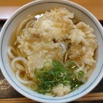 手打ちうどん寺屋  - かしわ天うどん1100円